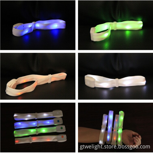 Fashion Design Remote Controlled LED Bracelet with Customized Printing